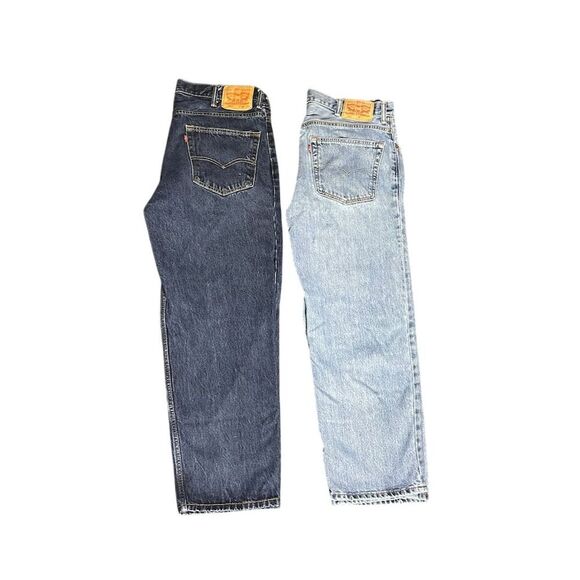 Vintage Levi's 550 Men's Jeans Bundle Size 38x29Tapered Relaxed Fit 2 Pairs - Picture 1 of 7